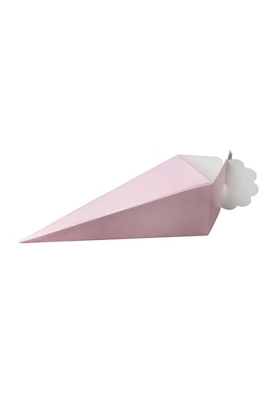 Külah Karton Kutu Makaron Pembe Pk:25