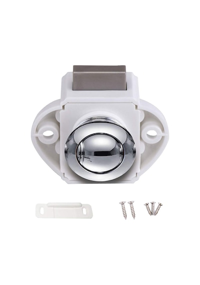 Tekne Karavan Basmalı Dolap Kulbu. Dolap Kilidi. Bas - Çek Tip Küçük Boy 20Mm