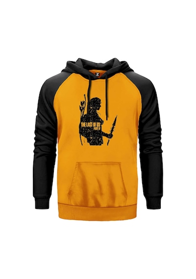 The Last Of Us 2 Ellie Face Sarı Renk Reglan Kol Sweatshirt Sarı