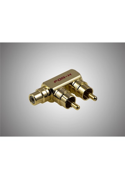 For-x Metal Y Fiş – For-x XY-54T Metal Y Kablo -Gold Y Jak 1 Adet