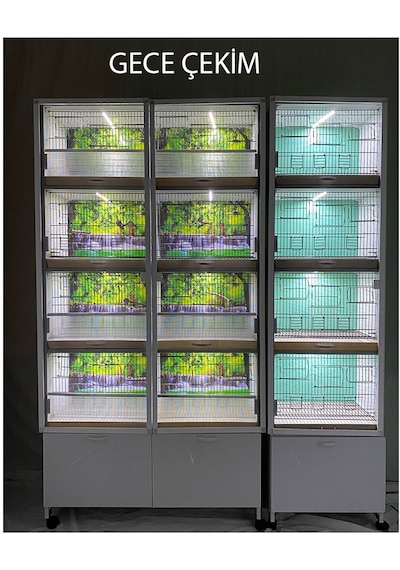 İstanbul Kafes Model 12D Pvc Kuş Dolabı