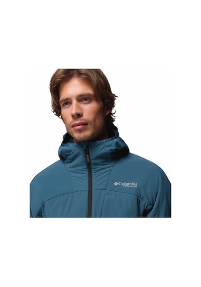 Columbia Silver Leaf Lite Hooded Jacket Erkek Outdoor Softshell Mont Wo0604-429 Mavi