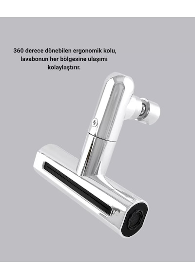 Abs Pirinç Alaşımlı Musluk Başlığı 4 Modlu 360 Dönebilen Ve Ekonomik Çok Renkli