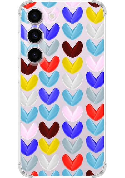 Prinrify Samsung Galaxy S23 Uyumlu Water Color 1 Baskılı Şeffaf Köşe Korumalı Antişok Kılıf
