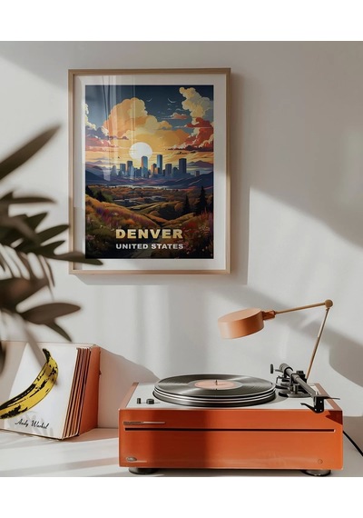 Çerçevesiz Poster Denver'ın Parlayan Ufku