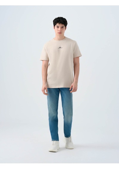 Loft Regular Fit Taş Erkek T-shirt Lf2038728 Taş