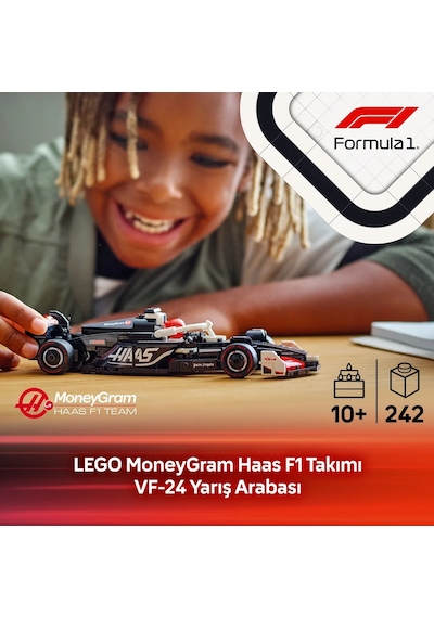 LEGO® Speed Champions MoneyGram Haas F1® Team VF-24 Yarış Arabası 77250 - 10 Yaş ve Üzeri Çocuklar için Yaratıcı Oyuncak Yapım Seti (242P)