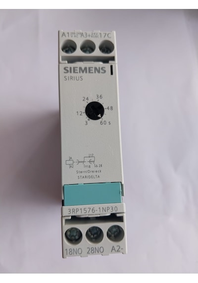 Siemens Sirius Elektronik Zaman Rölesi Yıldız Üçgen 3-60 s