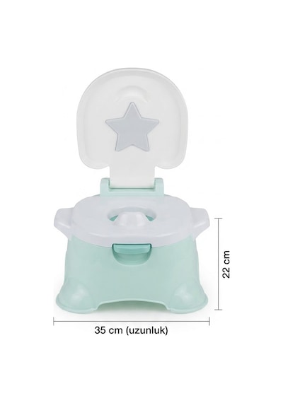 3 in 1 Müzikli Basamaklı Lazımlık Pilli ve Kaydırmaz Tabanlı Eğitici Hijyenik Tuvalet Eğitimi Seti Çok Renkli