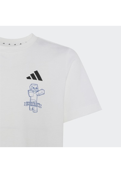 Adidas Minecraft Çocuk Beyaz Tişört Kh3205