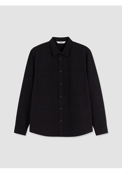 Lcw Eco Siyah Regular Fit Erkek Gömlek Ceket