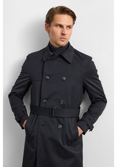 Backandbond Siyah Casual Trençkot Çok Renkli