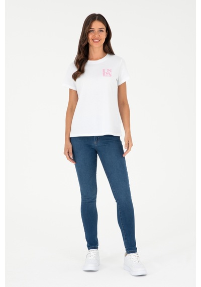 U.S. Polo Assn. Kadın Koyu Mavi Skinny Fit Jean Pantolon 50289155-DN0023