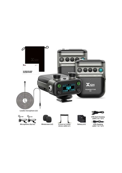 Xvive U5t2 Çift Vericili Dslr Kamera Telsiz Mikrofon Seti