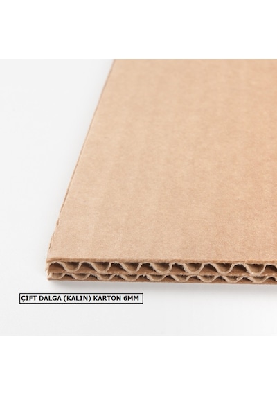 70X100Cm 6Mm Oluklu Mukavva Karton - Tuval Kartonu -Maket Kartonu 4'Lü Mini Paket