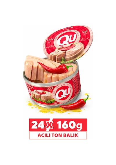 Qu Acılı Ton Balığı 24 x 160 G
