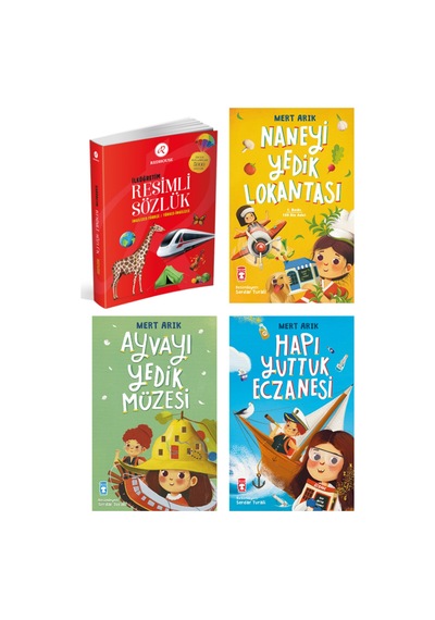 İlköğretim Sözlüklü Okuma Seti 2 4 Kitap Set & İlköğretim Re...