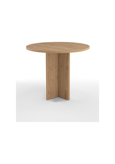 Harmony Sora Oval Masa 90x75x90 Cm Cadiz Sadece Masa - Modern Tasarım Kahverengi