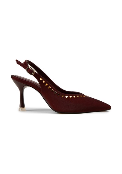 Deery Kadın Bordo Bantlı Topuklu Ayakkabı - K3117zbrdc01