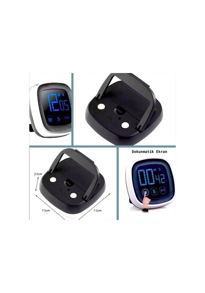 Omeniv Dokunmatik Ekran Alarm Timer Mutfak Pişirici Zamanlayıcı