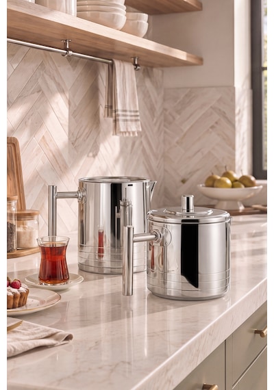 Karaca Powersteel 316+ Imperium Midi Çaydanlık Takımı 1,1l & 1,6l Inox