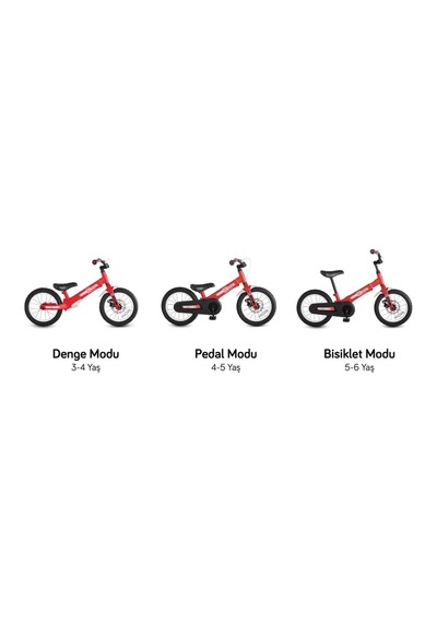 Smartrike Xtend 3'ü 1 Arada Büyüyen Çocuk Bisikleti, 3-7 Yaş İçin Dengeden Pedala Eğitim Bisikleti Kırmızı