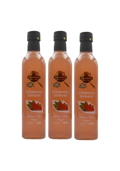 Gilaburu Sirkesi 3x500 Ml %100 Katkısız Doğal Özel Üretim