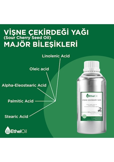 Etheloil Vişne Çekirdeği Sabit Yağı 500 G