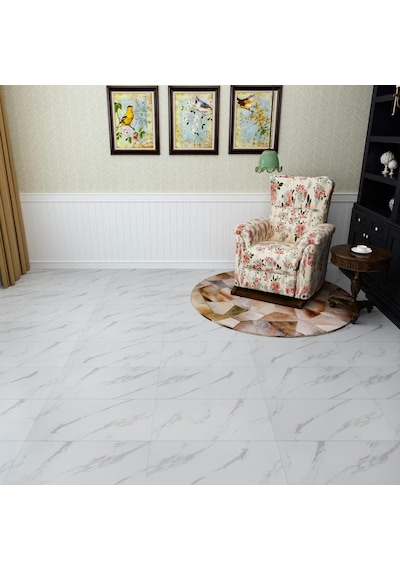30cm X 60cm 1 Adet Yapışkanlı Colored-605 Floor Pvc Panel Yer Zemin Kaplama Paneli Arkası Kauçuklu