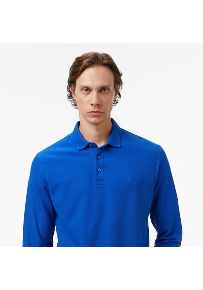 Nautica Classic Fit Uzun Kollu Polo Yaka Erkek Mavi T-shirt 026 K57351t Mavi
