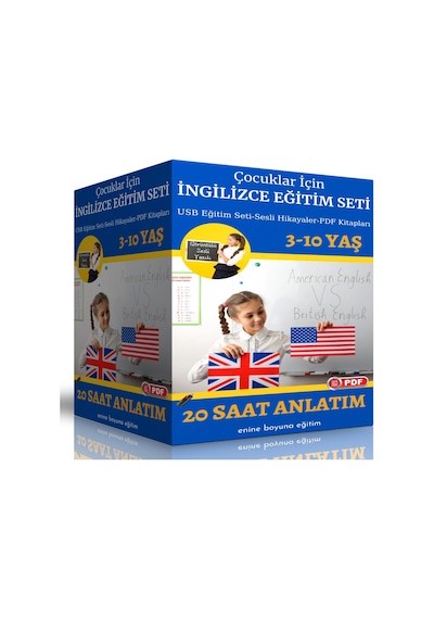 Çocuklar İçin İngilizce Eğitim Seti (20 Saat Anlatım)