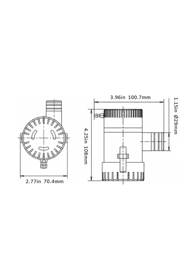 Seaflo Sintine Pompası 1100 GPH 24V