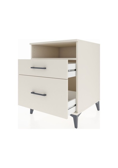 Kronos Komodin Tek Raflı 2 Çekmeceli 60x59x80 Aytaşı-aytaşı Aytaşı