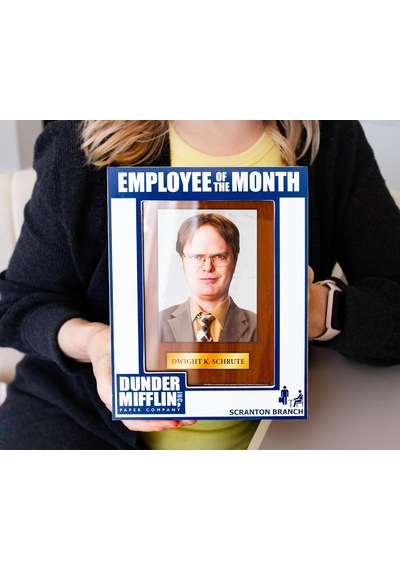 Lexroo The Office Ayın Çalışanı Fotoğraf Çerçevesi, 13x18 Cm, Mavi/beyaz