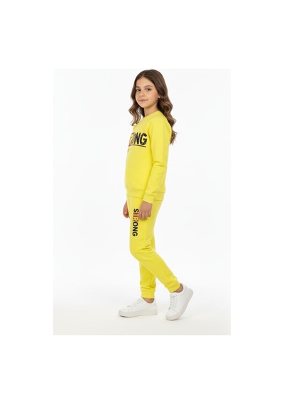 Mnk Baby & Kids Strong Motif Kız Çocuk Eşofman Mnk0625 sarı