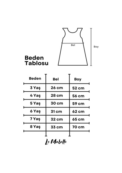 Le Mabelle Lila Deniz Kızı Desenli Tül Etekli Kız Çocuk Elbise - Carey Mor