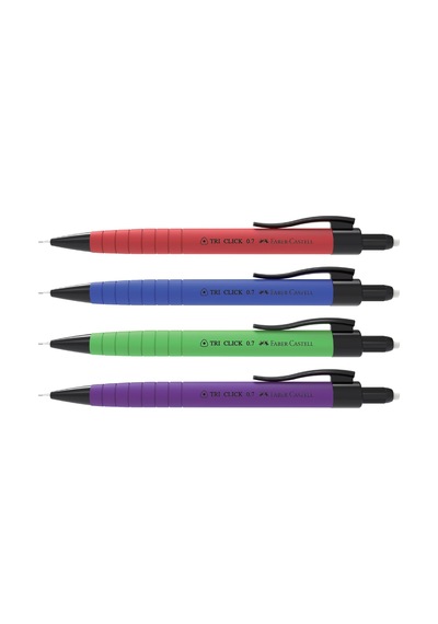 , Faber Versatil Kalem Tri-click Rubberized 0.5mm, 5084136208000, 1 Adet, Asorti
