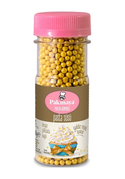 Pakmaya Pasta Süsü Yaldız Boncuk Pirnç Patlağı 50 G - 7 Adet Tarı