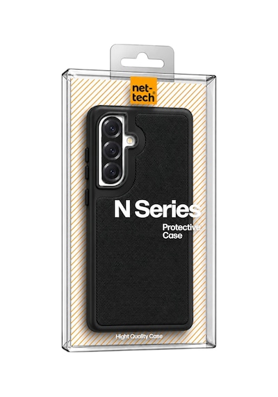 Nettech Samsung Galaxy S24 Fe Uyumlu Nt-n121 Deri Arka Koruma Kılıf - Gri
