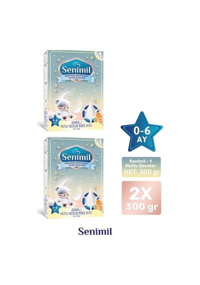 Senimil 1 Mutlu Geceler Bebek Sütü 300 G 2 Adet