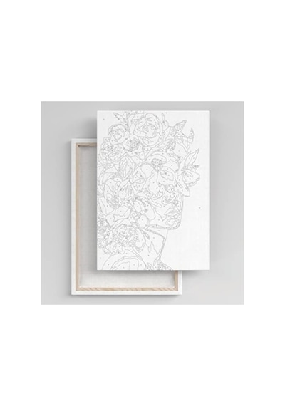 Sayılarla Boyama Tuval Seti, Fırça Ve Boya Dahil, Kasnaklı 40x50 Cm