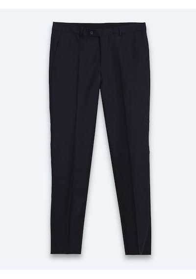 Kip Lacivert Potikare Modern Fit %100 Yün Takım Elbise