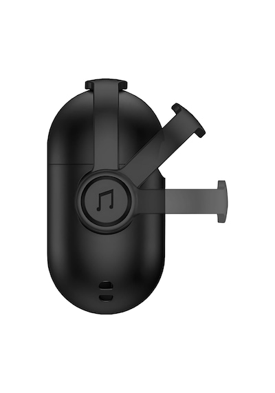 Airpods Pro 3. Nesil İle Uyumlu Djpods Sert Malzemeli Kilitli Kapak Askı Aparatlı Kılıf Siyah-siyah