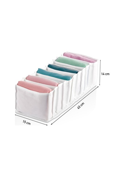 Serstil Organizer 2.boy 11 Gözlü 16x38x12 Cm Beyaz