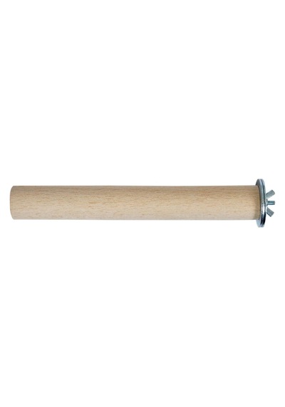 Ahşap Papağan Kuş Tüneği Boy 20 Cm Çap 3 Cm Çok Renkli