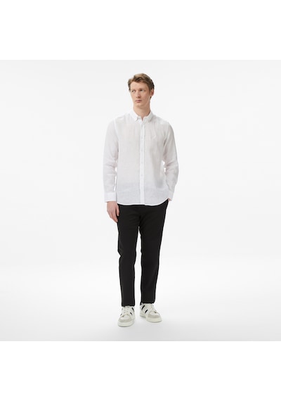 Nautica Erkek Beyaz Regular Fit Keten Gömlekdüzw65101t