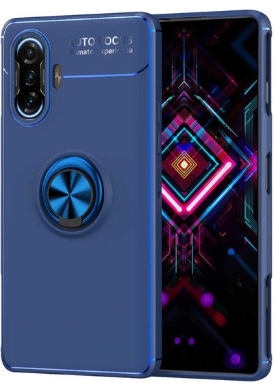 Xiaomi Redmi K40 Gaming Kılıf Zore Ravel Silikon Kapak Mavi