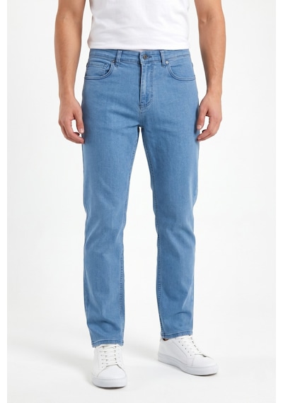Dynamo Erkek Klasik Kalıp Jeans Pantolon 1701 Bgl-st05355 Buz Mavi
