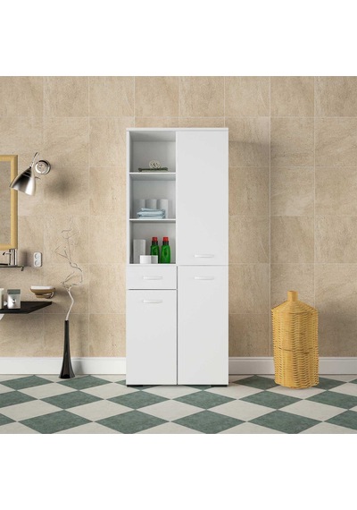 Modilayn Cevher Banyo Çok Amaçlı Banyo Dolabı, Beyaz