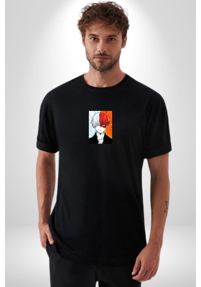 My Hero Academia Boku Anime Siyah Oversize Unisex Ön Orta Minimal Baskılı Tişört Siyah My Hero Academia Boku Anime Siyah Oversize Unisex Ön Orta Minimal Baskılı Tişört Siyah